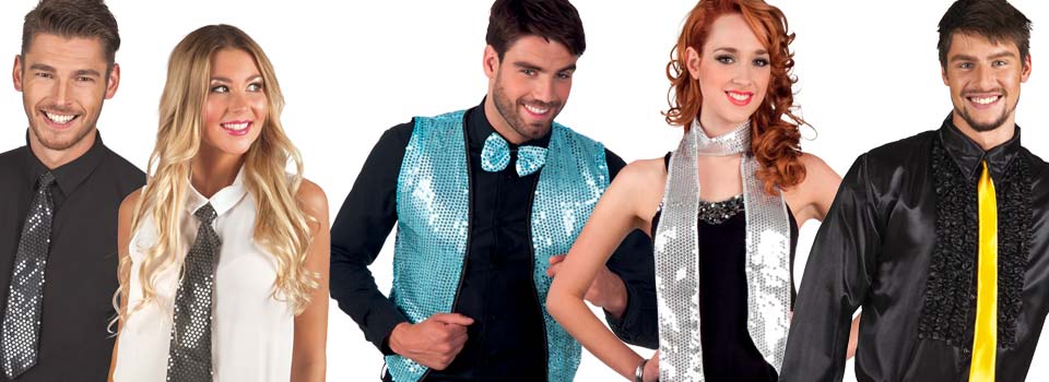 Cravate à Paillettes Argentée : L'accessoire festif incontournable