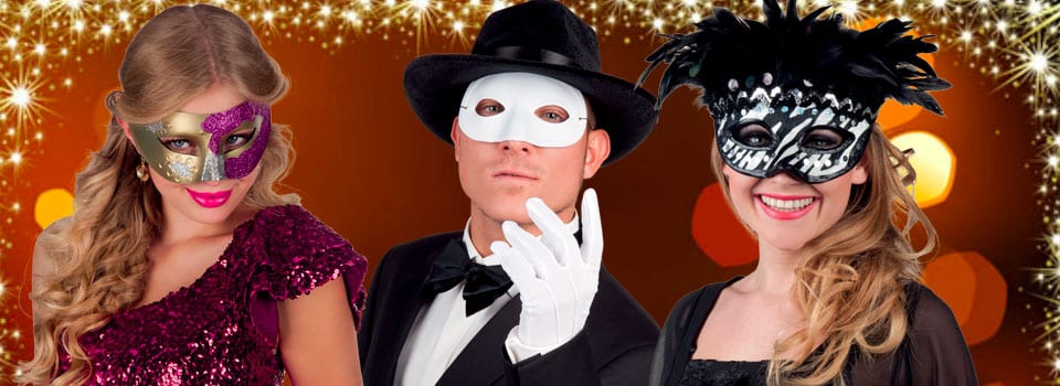 Masque de bal masqué pour femme - Accessoires de masque de fête  d'Halloween, Couple noir : : Mode