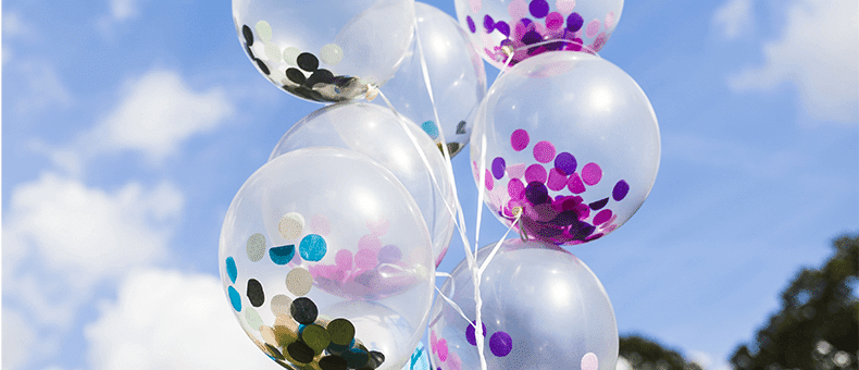 10 Ballons de baudruche multicolore - anniversaire et fêtes de famille